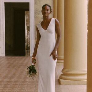 Abercrombie Plunge Cowl Back Maxi Dress